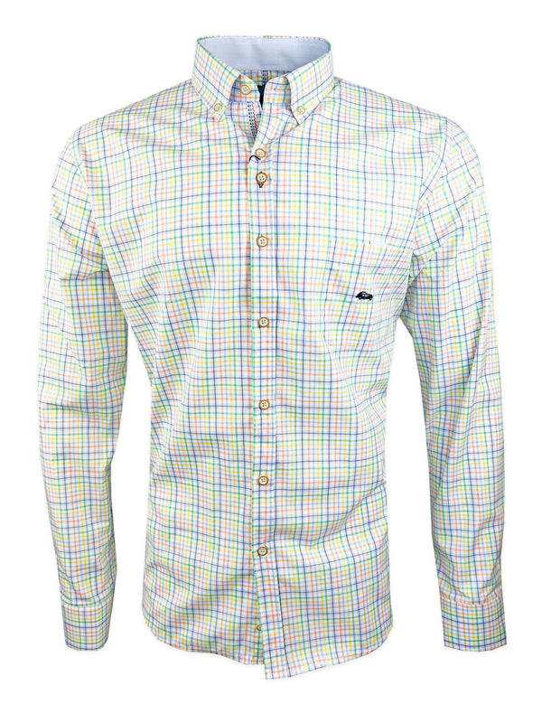 Dario Beltran Men’s LS Check Shirt Oliana Regular Fit Multi
