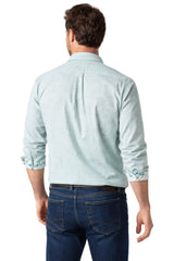 Dario Beltran Poder Long Sleeve Shirt Green Check Northern Ireland