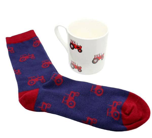 David Aster Red Tractor Mug & Sock Set Northern Ireland Belfast