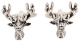 David Aster Stags Head Cufflinks Burnished Rhodium Northern Ireland