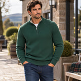 DG Drifter Pique Half Zip Sweater Green Northern Ireland Belfast