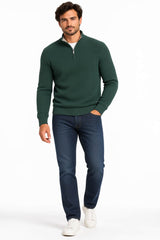 DG Drifter Pique Half Zip Sweater Green Northern Ireland Belfast