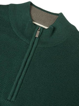 DG Drifter Pique Half Zip Sweater Green Northern Ireland Belfast