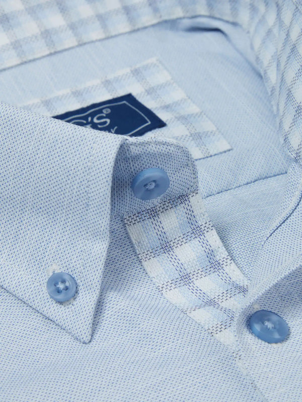 DG’s Drifter Men’s Short Sleeve Oxford Shirt 14601SS/22 Blue