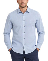 DG’s Drifter Cotton Check Shirt Sky Blue Northern Ireland Belfast