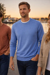 DG’s Drifter Crew Neck Sweater Dusty Blue Northern Ireland Belfast