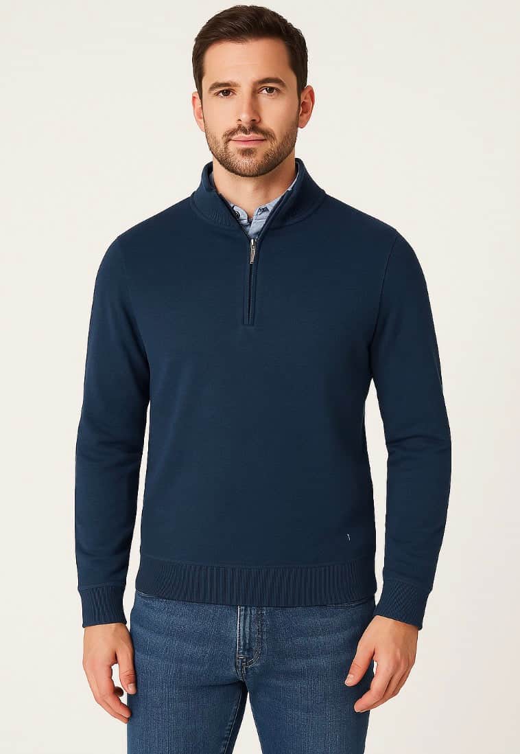 DG’s Drifter Half Zip Sweatshirt Dark Blue Northern Ireland Belfast