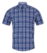 DG’s Drifter Ivano Short Sleeve Check Shirt Navy Northern Ireland