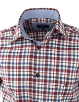 DG’s Drifter Ivano Short Sleeve Check Shirt Red/Navy Northern Ireland
