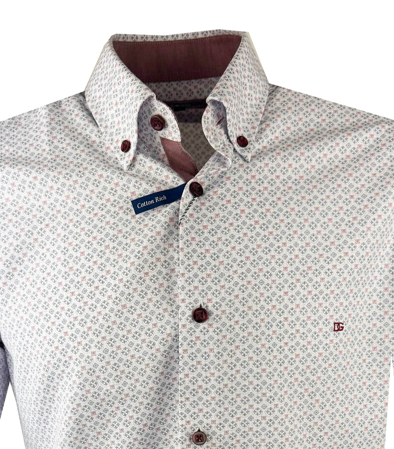 DG’s Drifter Ivano Short Sleeve Print Shirt Red/Blue Northern Ireland