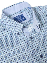 DG’s Drifter Long Sleeve Geometric Print Shirt Blue Northern Ireland