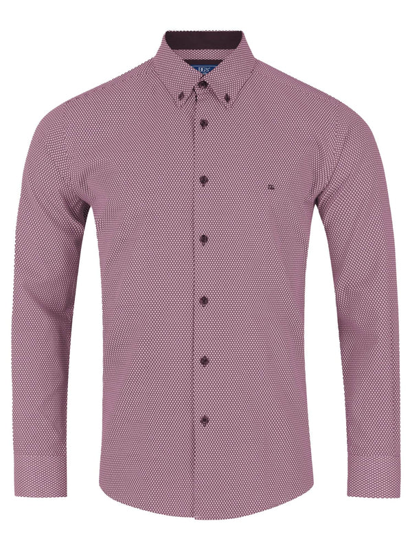 DG’s Drifter Long Sleeve Shirt Ivano 14647-67 Burgundy Northern