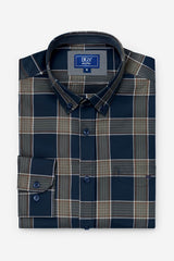 DG’s Drifter LS Check Shirt Ivano Navy Northern Ireland Belfast