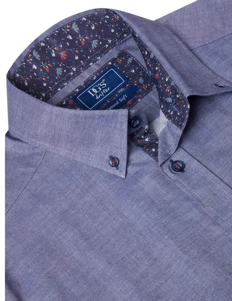 DG’s Drifter LS Oxford Shirt Navy Northern Ireland Belfast