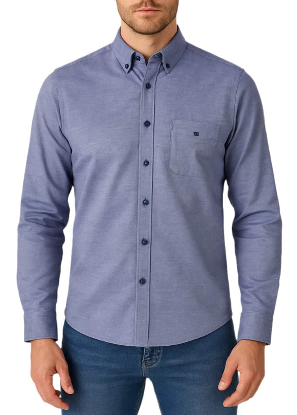 DG’s Drifter LS Oxford Shirt Navy Northern Ireland Belfast