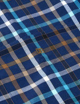 DG’s Drifter Mens Casual Check Shirt Dark Blue Northern Ireland