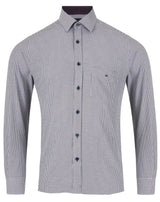 DG’s Drifter Mens Casual Houndstooth Shirt Dark Purple Northern