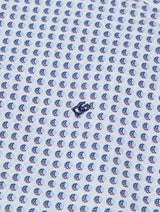 DG’s Drifter Mens Casual Print Shirt Blue Burgundy & White Northern