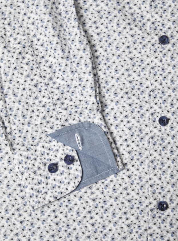 DG’s Drifter Mens Casual Print Shirt Blue & White Northern Ireland