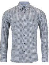 DG’s Drifter Mens Casual Print Shirt Blue & White Northern Ireland