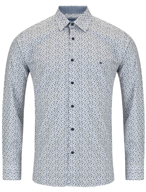 DG’s Drifter Mens Casual Print Shirt Blue & White Northern Ireland
