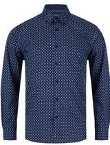 DG’s Drifter Mens Casual Print Shirt Navy Northern Ireland Belfast