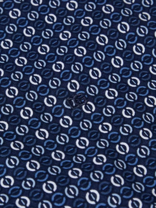 DG’s Drifter Mens Casual Print Shirt Navy Northern Ireland Belfast