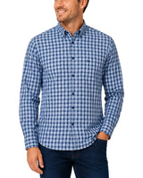 DG’s Drifter Men’s Check Shirt Brushed Cotton Blue Northern Ireland