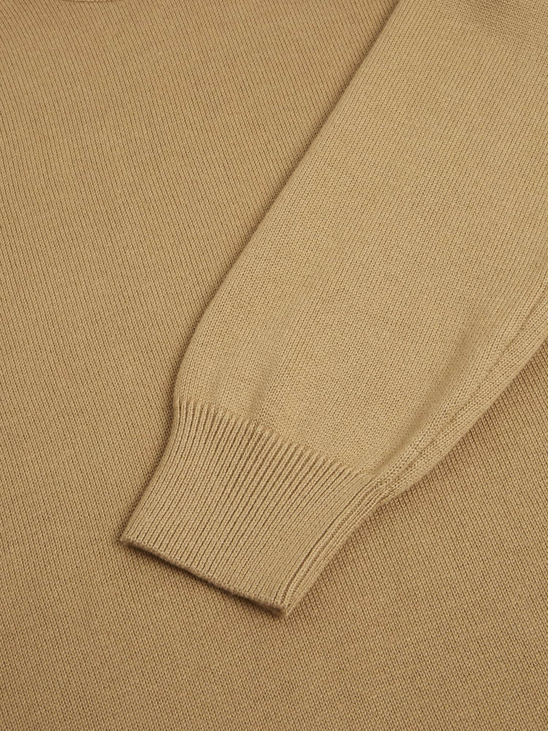 DG’s Drifter Men’s Crew Neck Cotton Blend Jumper Tan Ballynahinch