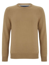 DG’s Drifter Men’s Crew Neck Cotton Blend Jumper Tan Ballynahinch