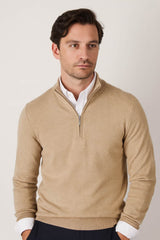 DG’s Drifter Mens Half Zip Sweater Camel Northern Ireland Belfast