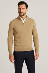 DG’s Drifter Mens Half Zip Sweater Camel Northern Ireland Belfast