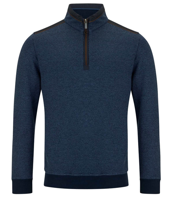 DGs Drifter Mens Half Zip Sweatshirt Airforce Blue Northern Ireland