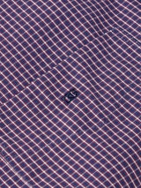 DG’s Drifter Mens Long Sleeve Fine Check Shirt Ivano 14471/68 Wine