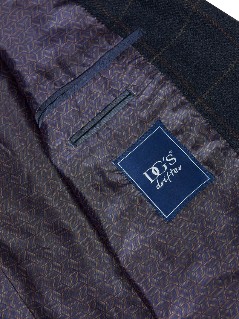 DG’s Drifter Mens Marseille Tweed Blazer Jacket 13243/79 Navy
