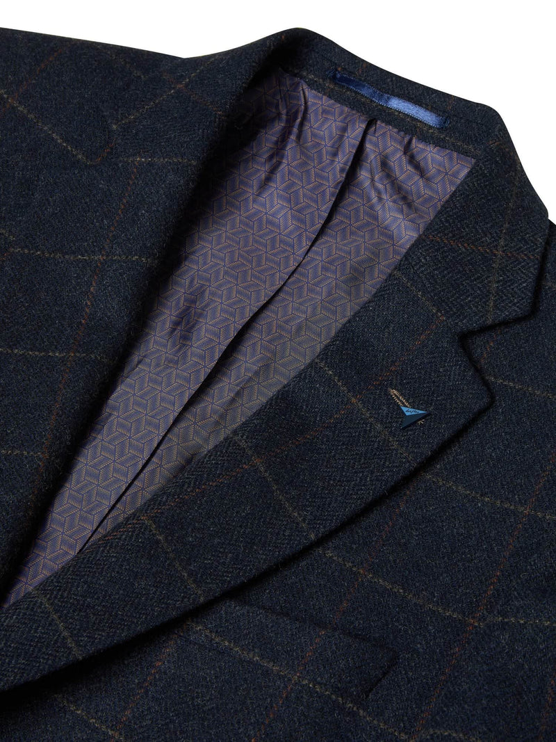 DG’s Drifter Mens Marseille Tweed Blazer Jacket 13243/79 Navy