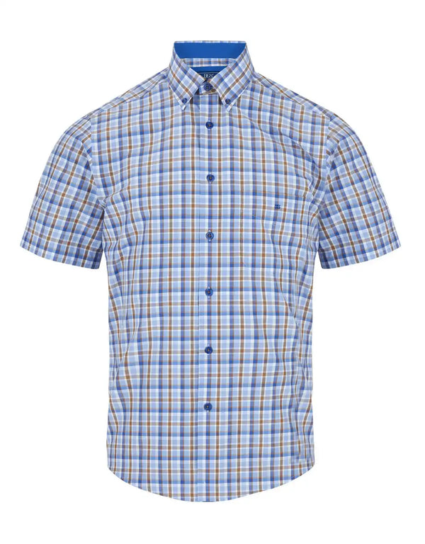 DG’s Drifter Men’s Short Sleeve Check Shirt 14450SS/23 Ivano