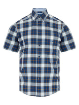 DG’s Drifter Men’s Short Sleeve Check Shirt Ivano 14455SS-28 Navy