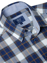 DG’s Drifter Men’s Short Sleeve Check Shirt Ivano 14455SS-28 Navy