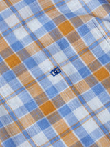 DG’s Drifter Men’s Short Sleeve Check Shirt Ivano 14555SS-23 Sky Blue