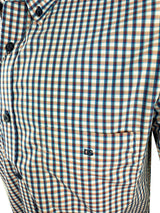 DG’s Drifter Mens Short Sleeve Check Shirt Red/Navy Northern Ireland
