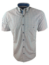 DG’s Drifter Mens Short Sleeve Check Shirt Red/Navy Northern Ireland