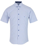 DG’s Drifter Mens Short Sleeve Oxford Shirt Ivano 14618/12 Blue