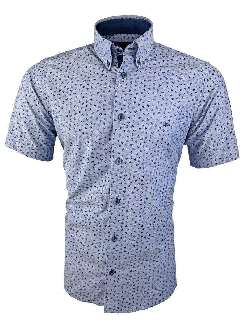 DG’s Drifter Men’s Short Sleeve Shirt 14631/27 Blue Northern