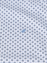 DG’s Drifter Mens Short Sleeve Shirt Diamond Print Light Blue