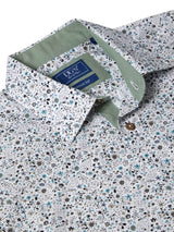 DG’s Drifter Mens Short Sleeve Shirt Floral Light Green Northern