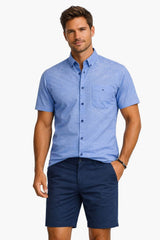 DG’s Drifter Men’s Short Sleeve Shirt Ivano 15178/23 Blue Northern