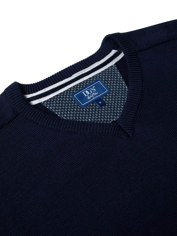 DG’s Drifter Mens V-Neck Sweater Navy Northern Ireland Belfast