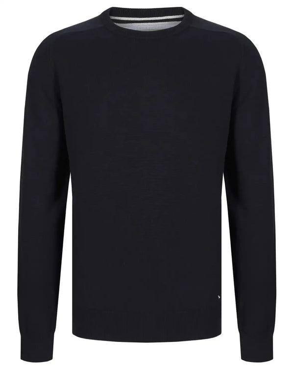 DG's Drifter Round Neck Cotton Blend Jumper Navy