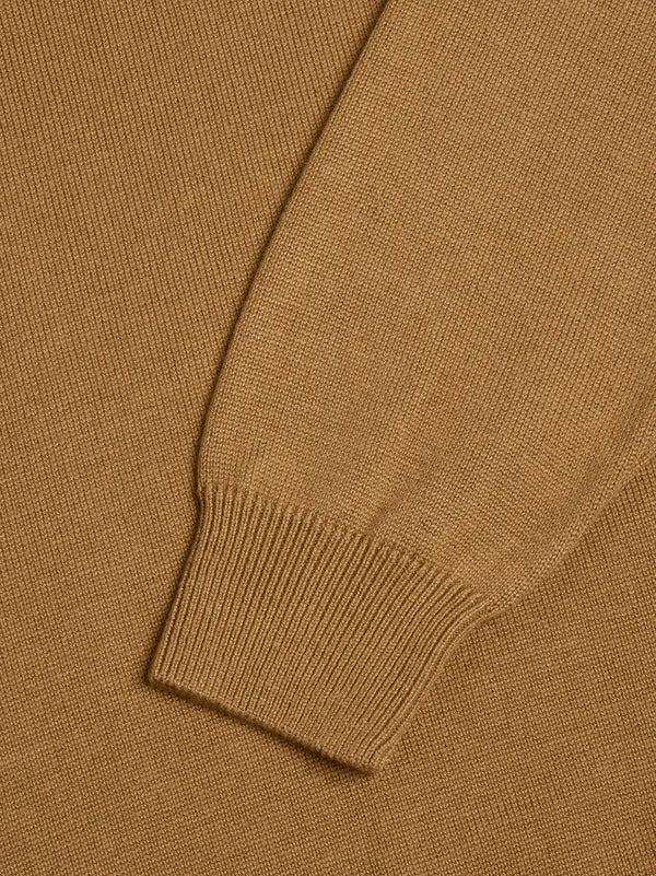 DG's Drifter Round Neck Cotton Blend Jumper Tan